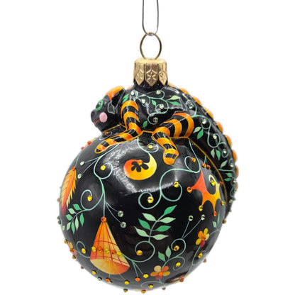 Patricia Breen Happy Holidays Hamish Chameleon Reflector Christmas Ornament 31637