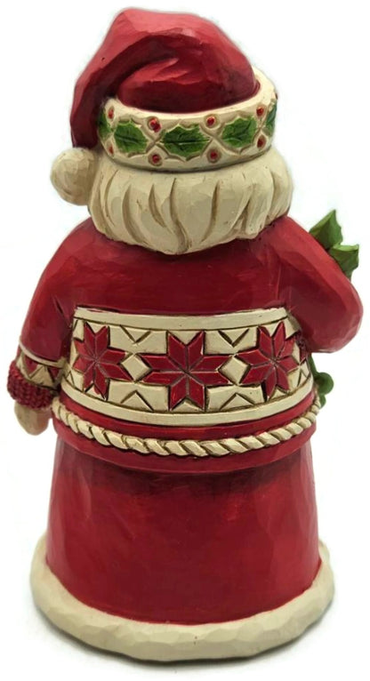 Jim Shore Holly Berry Noel Nordic Noel Santa Figurine NIB 60170474
