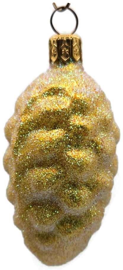 Patricia Breen Walk in the Woods Spruce Cone Yellow Christmas Ornament 96513