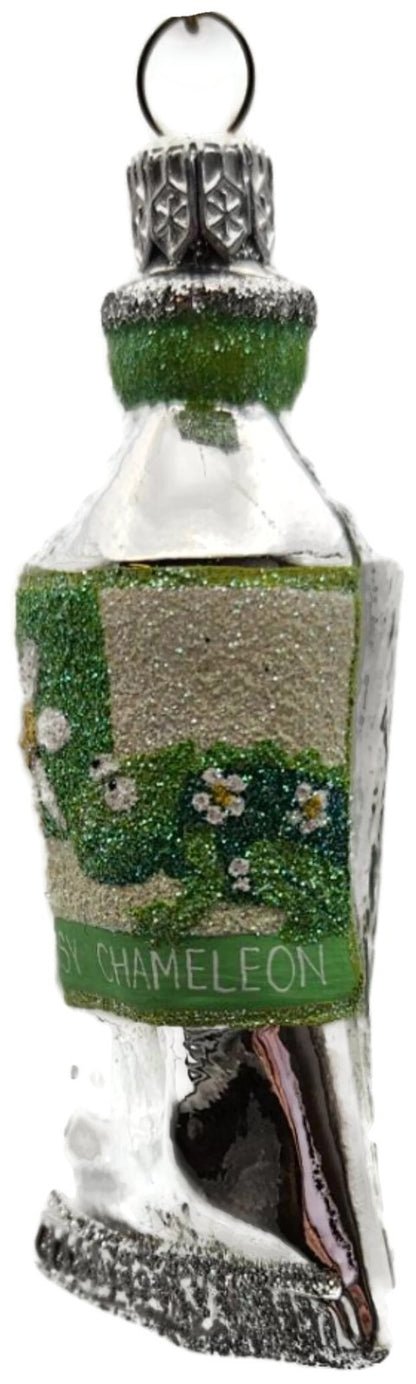 Patricia Breen Miniature Paint Tube Chameleon Daisy Spring Glass Ornament 23341