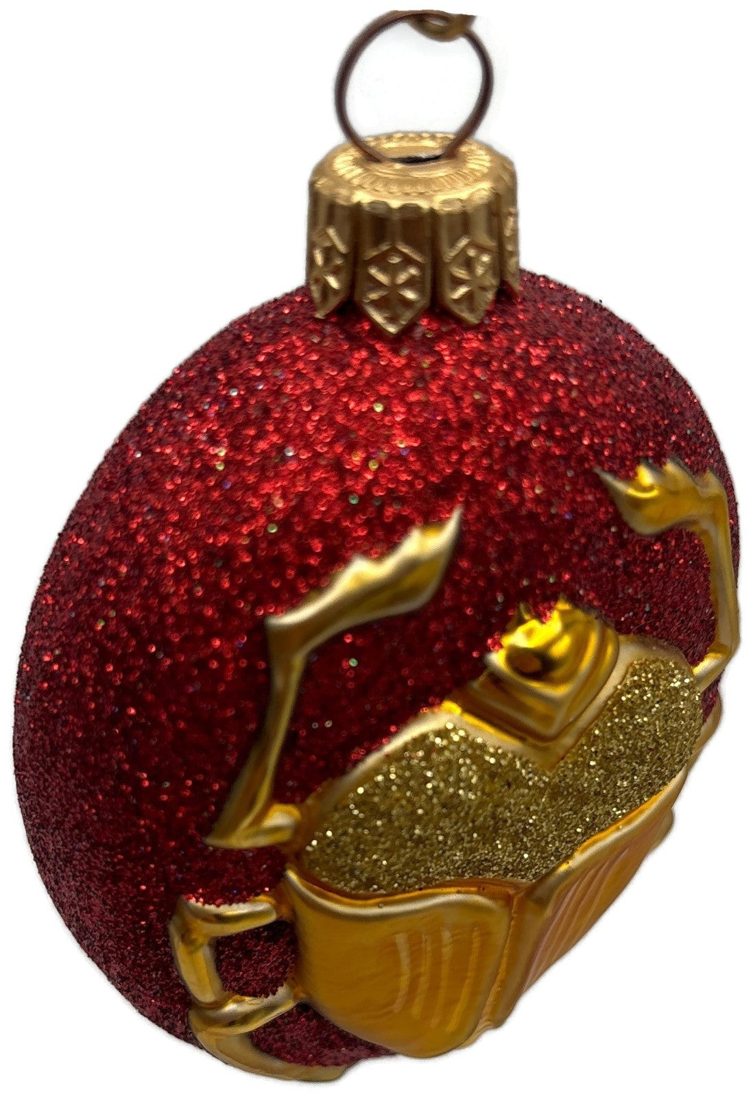 Patricia Breen Cleopatra's Scarab Red Gold Beetle Insect Christmas Ornament 97098