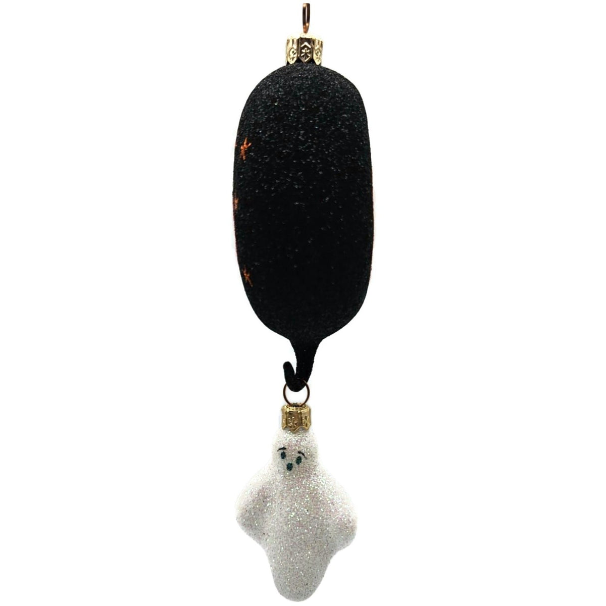 Patricia Breen Boo Medallion Pumpkin Ghost 2 Part Halloween Ornament 2100NM3