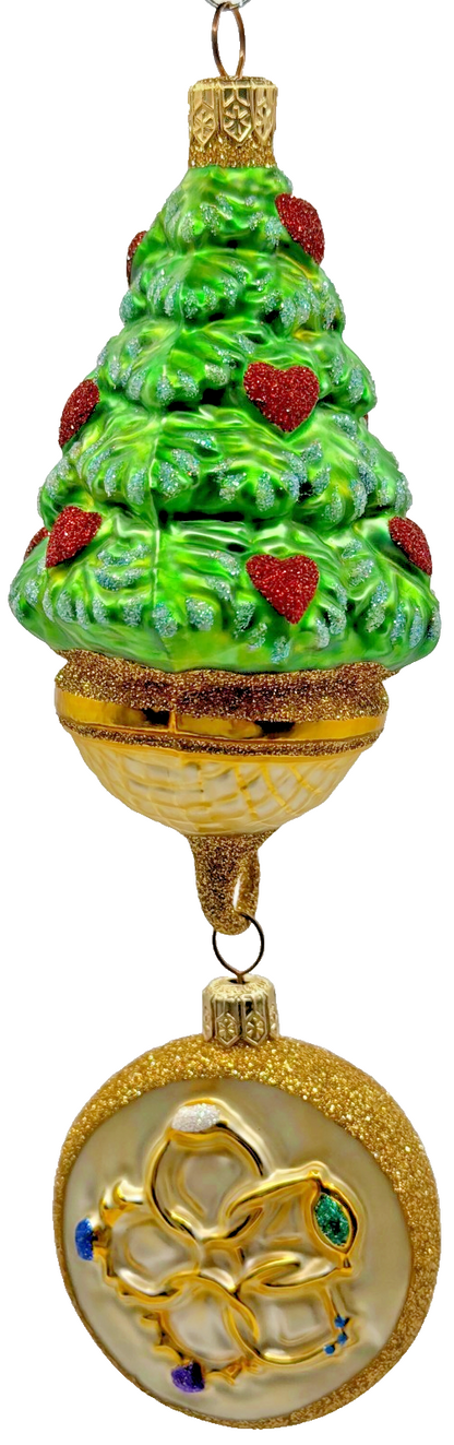 Patricia Breen Five Golden Rings Medallion 12 Days of Christmas Ornament 99120