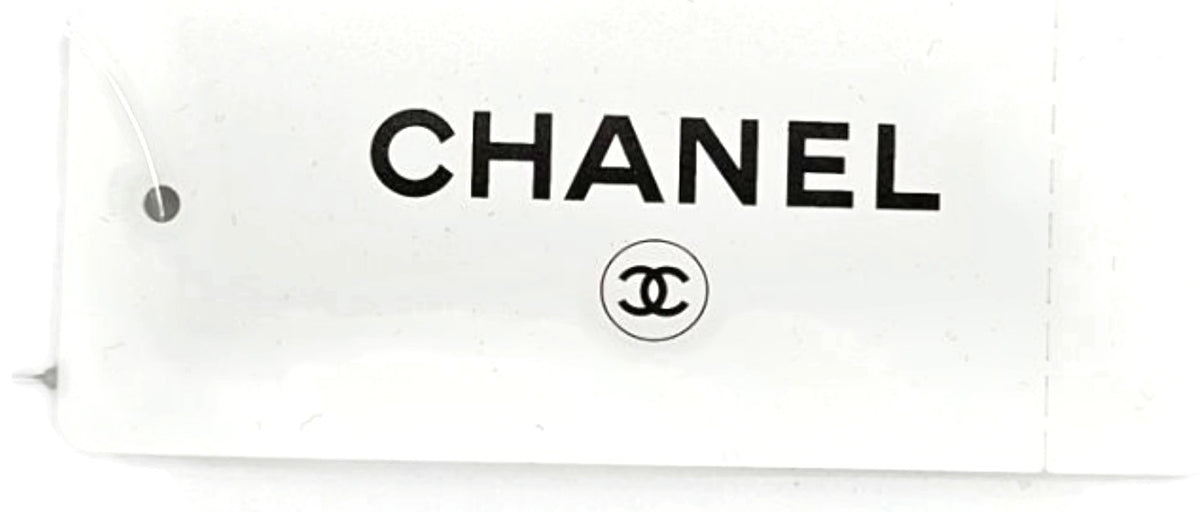 Chanel 19C Cruise Navy Ivory CC Logo Wool Silk Cashmere Scarf AA1058 X1240311