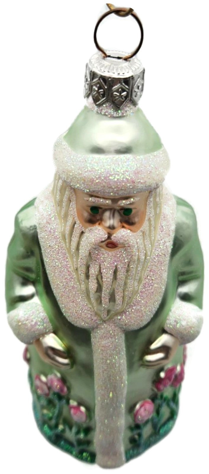 Patricia Breen Santa of the Windsor Pink Rose Spring Christmas Ornament 9700WA8
