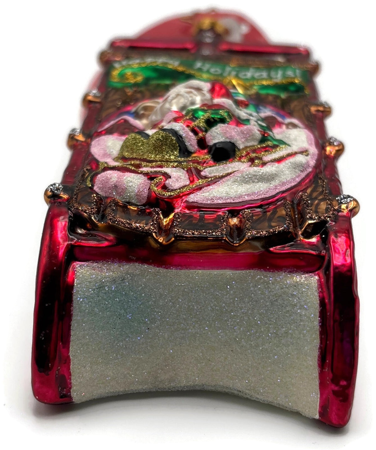 Christopher Radko 2019 Speedy Santa Sledder Glass Christmas Ornament 101989912