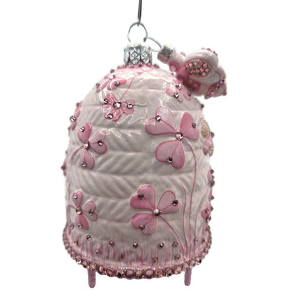 Patricia Breen Castle Caldwell Pink Bees Flower Spring Christmas Ornament 31085