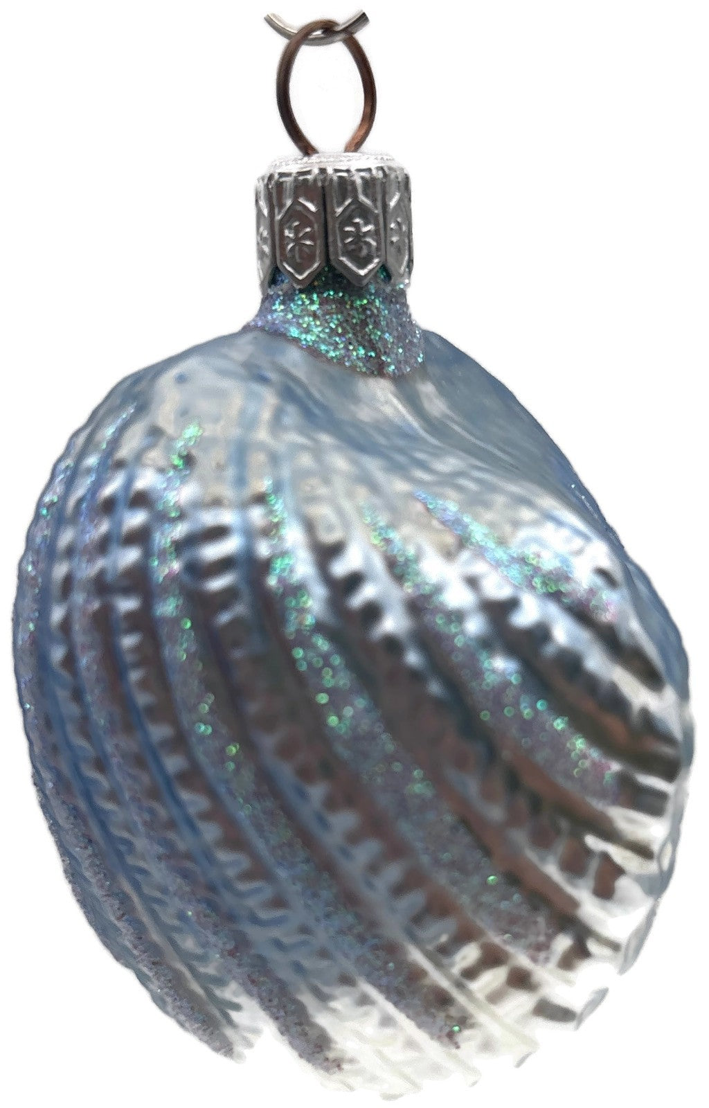 Patricia Breen A Walk On The Beach Blue Shell Nautical Christmas Ornament 97504