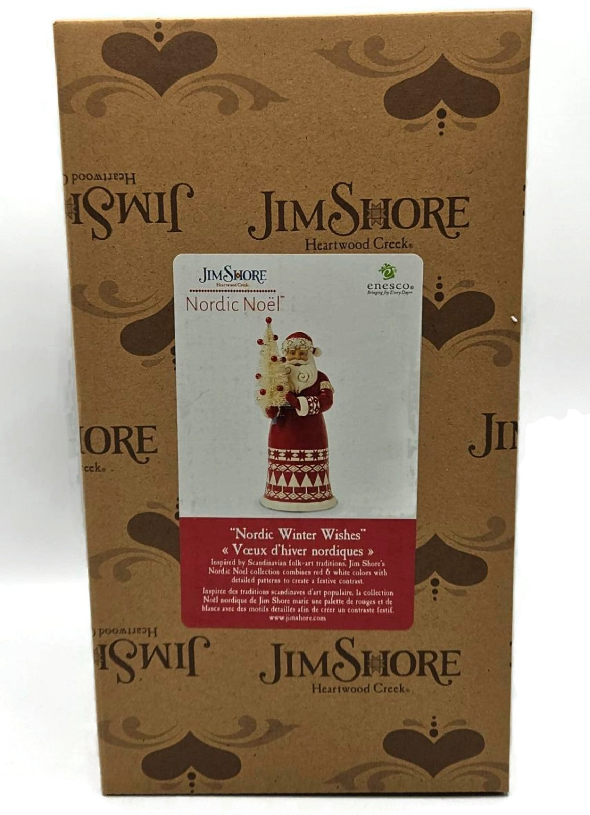 Jim Shore Nordic Winter Wishes Santa Sisal Tree Christmas Figurine 601704310