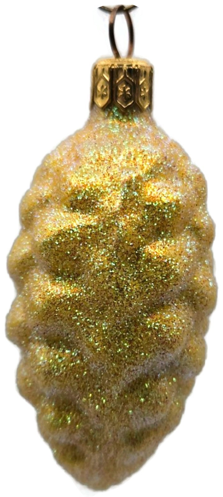 Patricia Breen Walk in the Woods Spruce Cone Yellow Christmas Ornament 96512