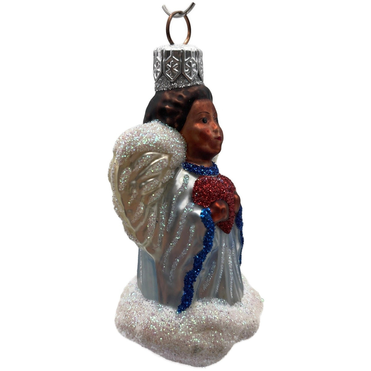 Patricia Breen Quartet Of Angels Pastel Heart Blue White Christmas Ornament 98349