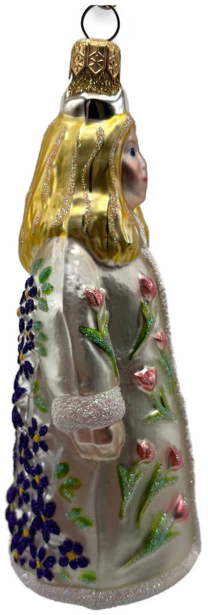Patricia Breen Vivaldis Girl Pearl Four Seasons Floral Christmas Ornament 97492