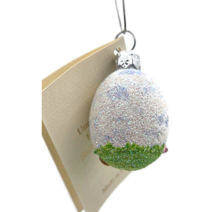 Patricia Breen Miniature Egg Surprise Betrothal Bunny Glass Easter Ornament 31387