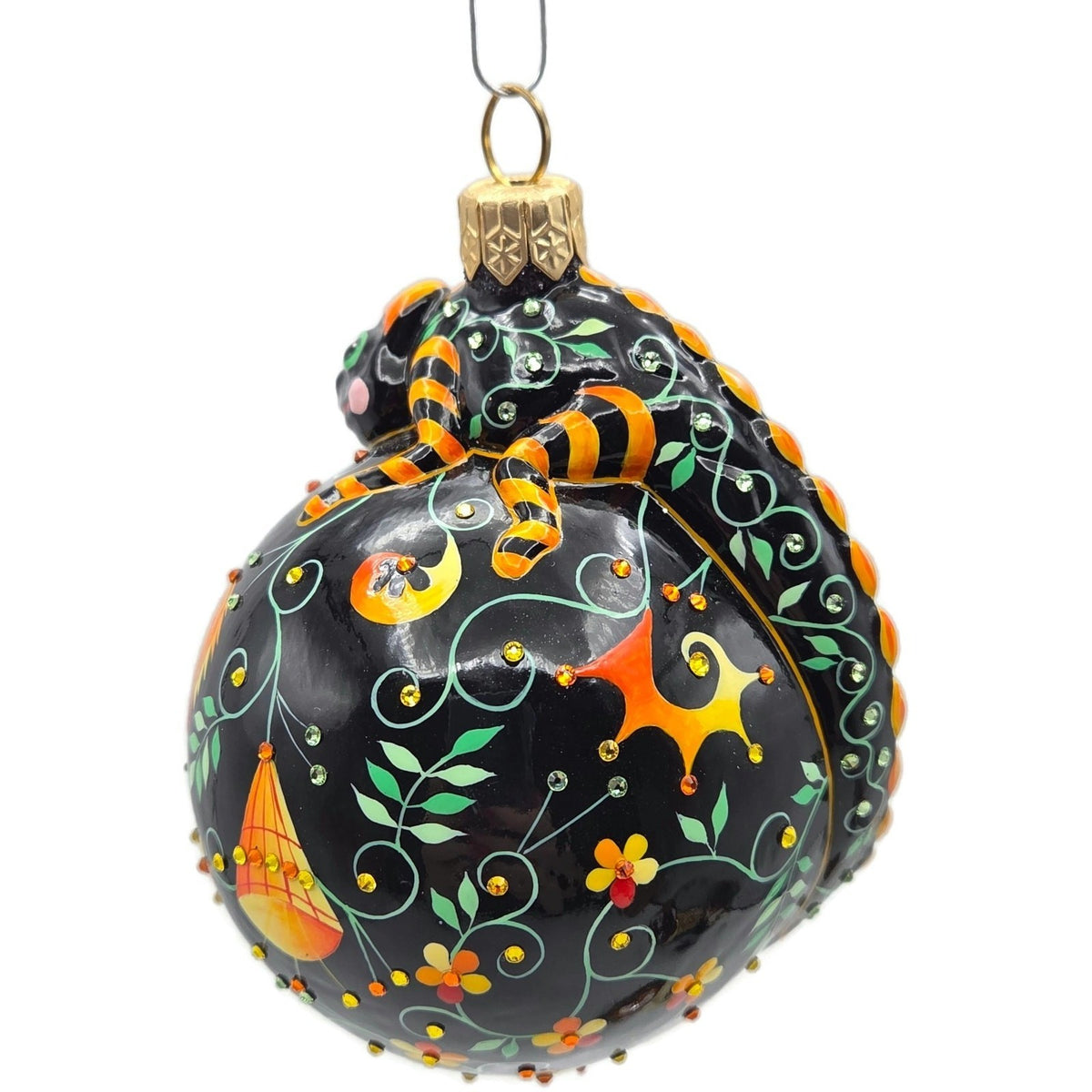 Patricia Breen Happy Holidays Hamish Chameleon Reflector Christmas Ornament 31638