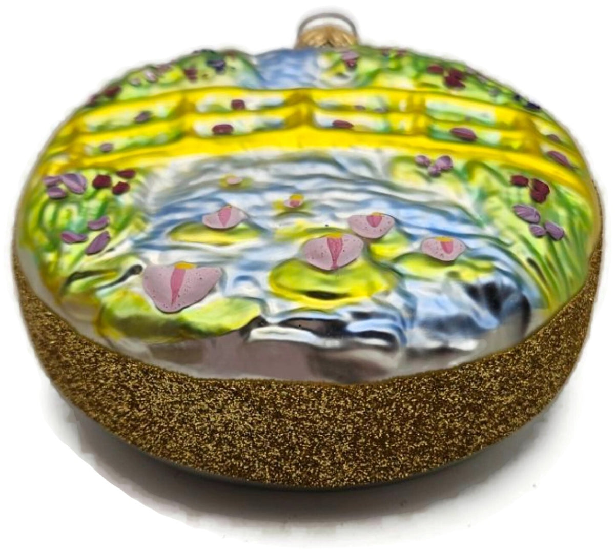 Patricia Breen Japanese Bridge Medallion Water Lily Christmas Tree Ornament 959610