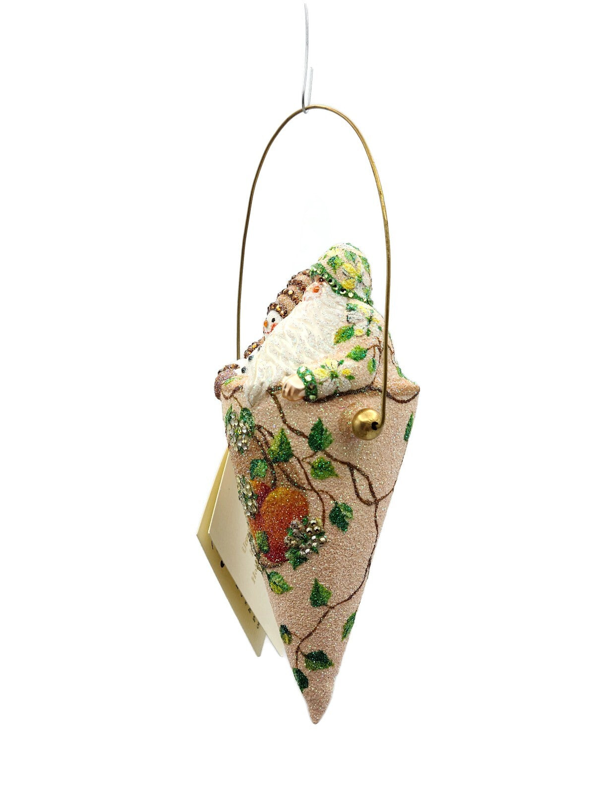 Patricia Breen Victorian Candy Cone Peaches Glass Spring Christmas Ornament 25806