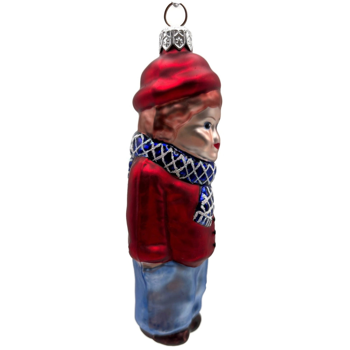 Patricia Breen Henry The Victorian Boy Auburn Hair Red Cuffs Glass Ornament 95062