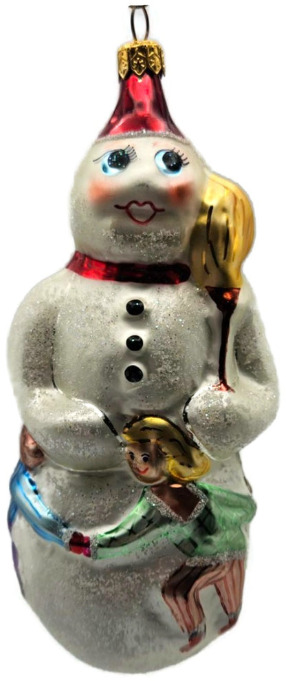 Christopher Radko Snow Dancing Snowman Children Christmas Ornament 94-091-00