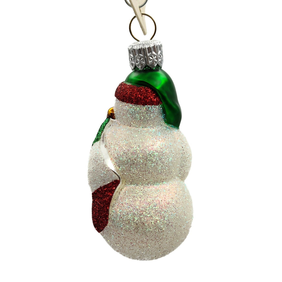 Patricia Breen Miniature Bunker Hill Snowman Green Flag Patriotic Ornament 23292