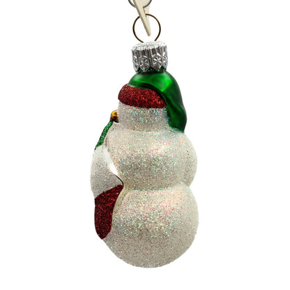 Patricia Breen Miniature Bunker Hill Snowman Green Flag Patriotic Ornament 23292
