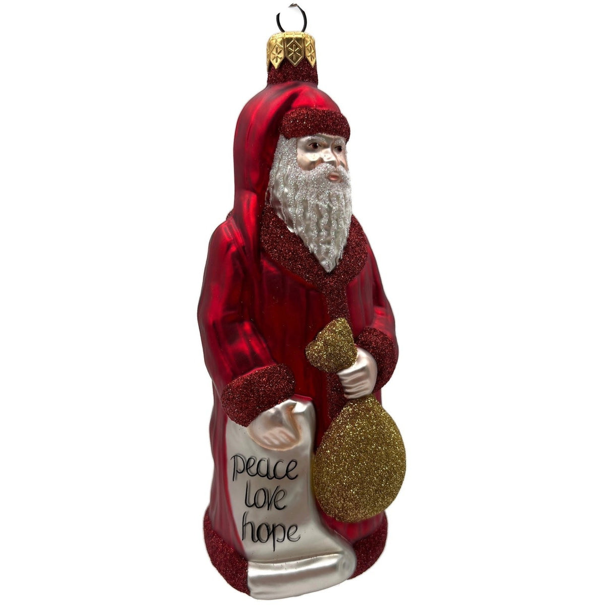 Patricia Breen Gift of the Season Red Gold Santa Claus Christmas Ornament 98141
