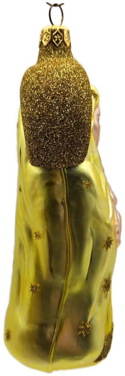 Patricia Breen Madonna of the Sun Gold Glitter Stars Christmas Ornament 96323