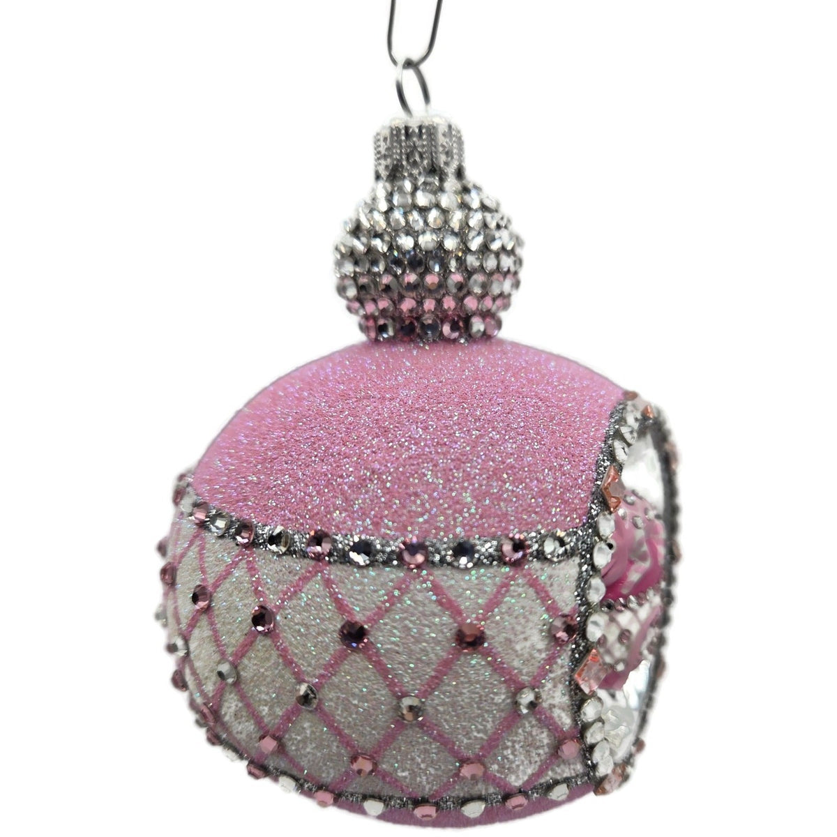 Patricia Breen Anniversary Reflector Pink Chameleon Christmas Ornament CATZ 38882