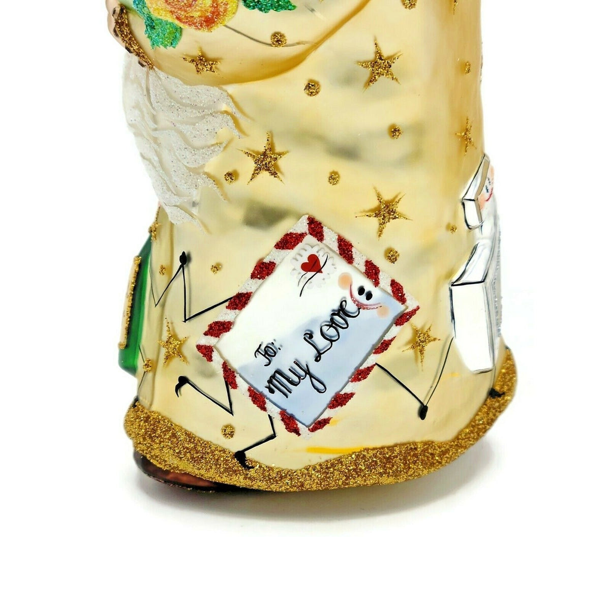 Patricia Breen Oh You Shouldn't Have Gold Santa Flower Star Spring Ornament 24477