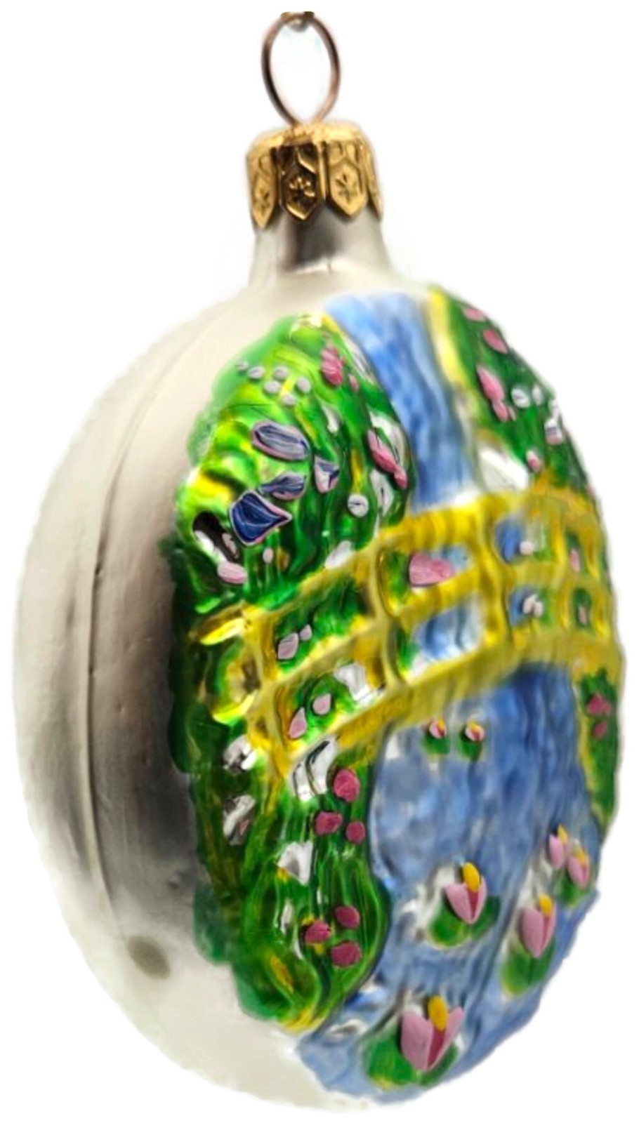 Patricia Breen Japanese Bridge Medallion Monet Date Signed Holiday Ornament 95961