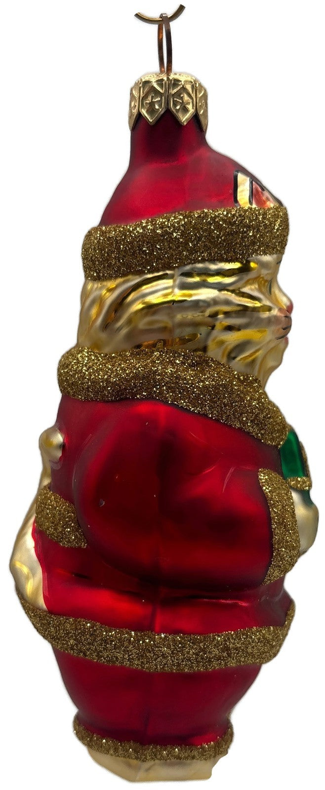 Patricia Breen Santa Paws Red Gold Trim Cat Animal Christmas Tree Ornament 95362