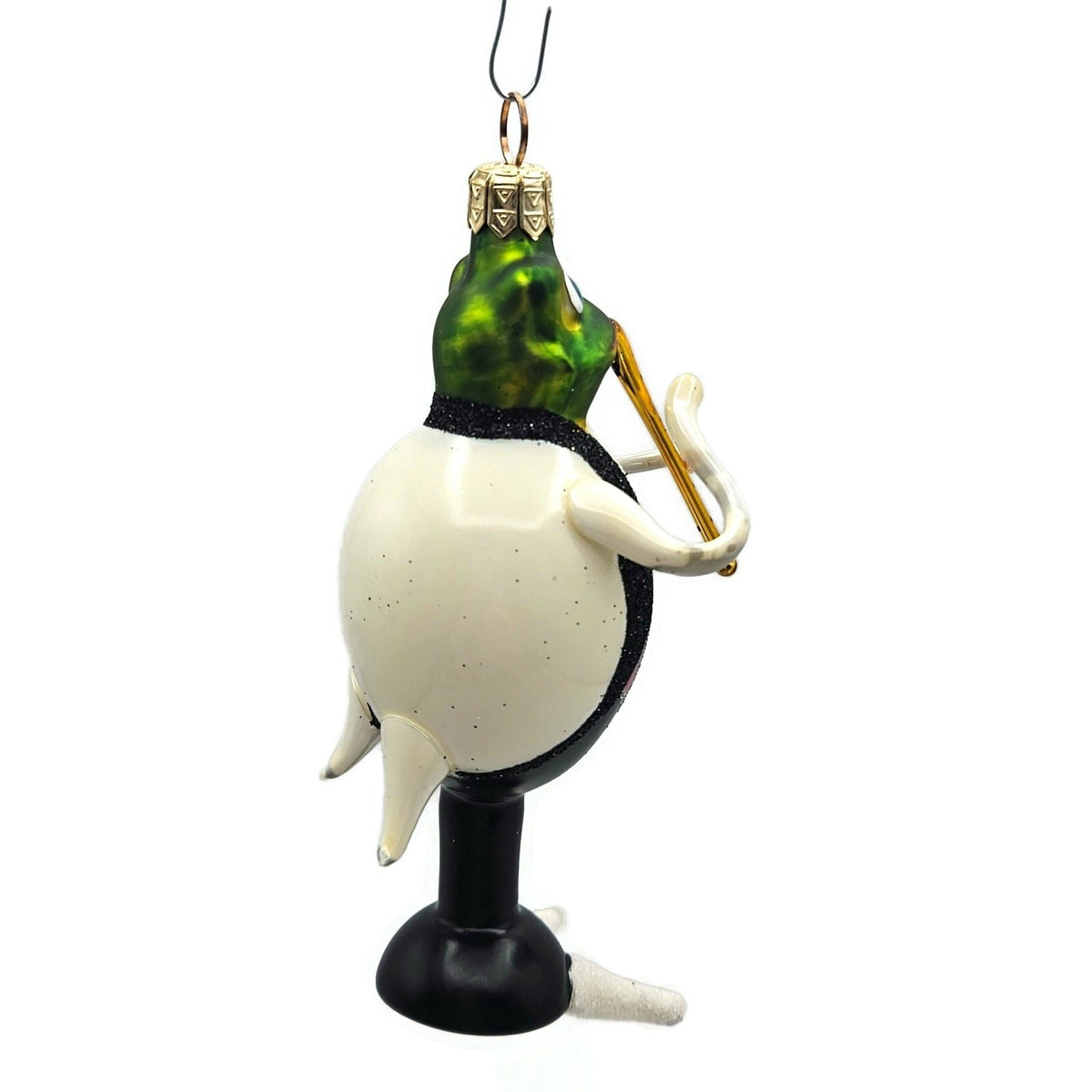Slavic Treasures Tune Jumper Frog Flute Striped Christmas Ornament 00 406 A FB5
