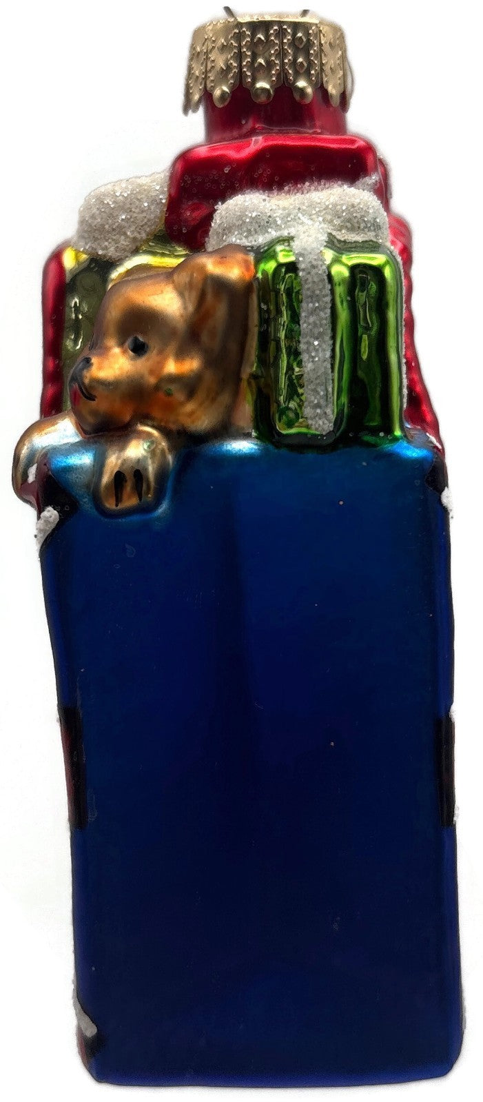 Unique Treasures Union Jack Gift Bag Teddy Bear Glass Christmas Ornament2