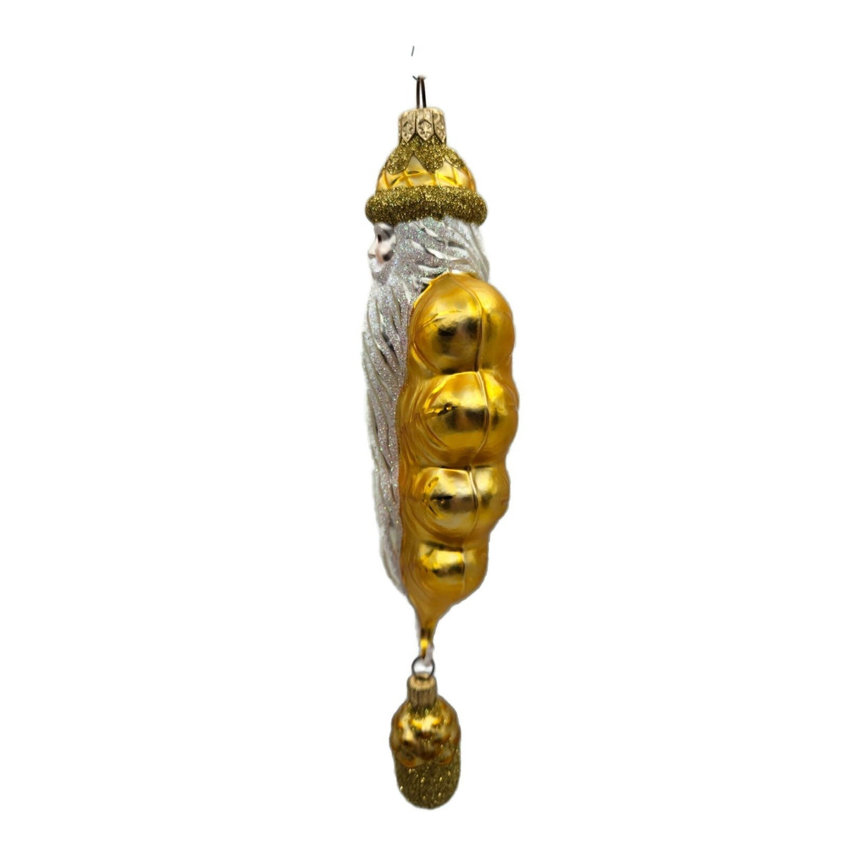 Patricia Breen Oak Leaf Santa Claus Gold Fall Christmas Holiday Ornament 97324