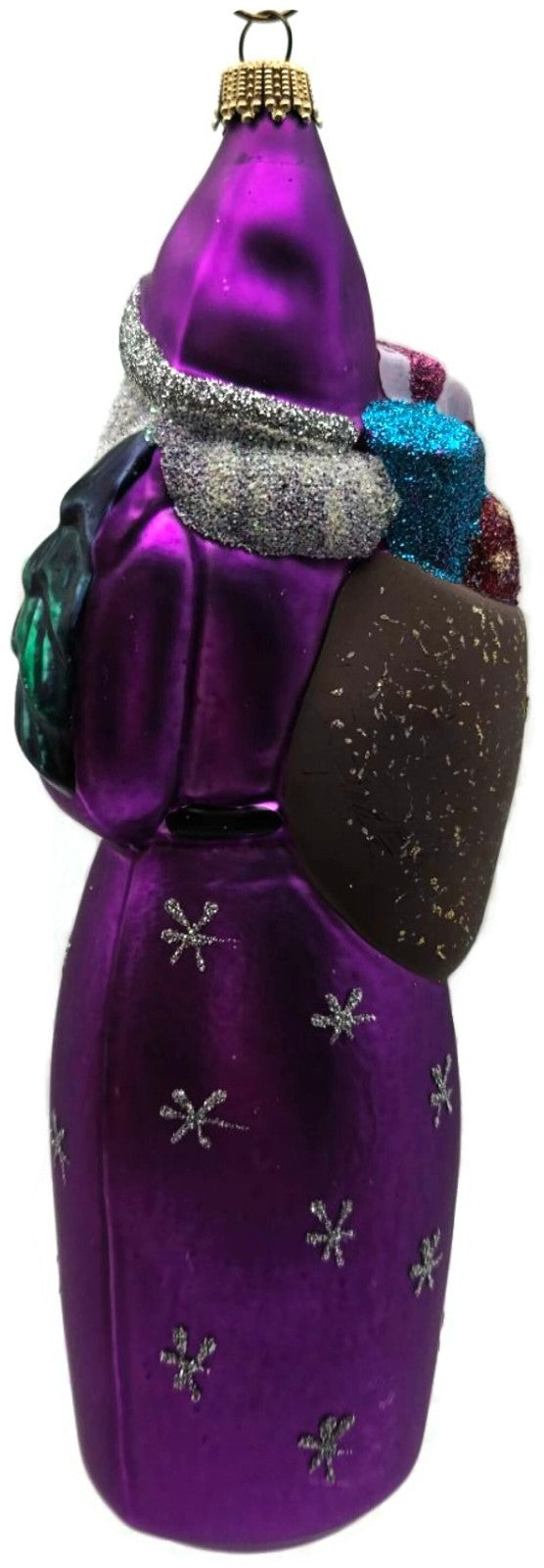 Larry Fraga Father Christmas Purple Snowflakes Tree Santa Claus Ornament5
