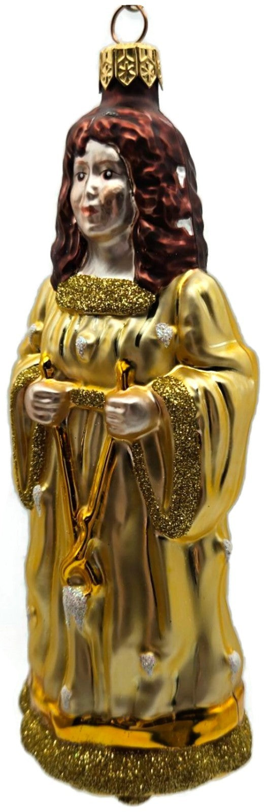 Patricia Breen Saint Appolonia Gold Glass Dentist Patron Christmas Ornament 97358