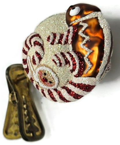 Patricia Breen Ultra Miniature Chameleon Gingerbread Christmas Ornament 25504