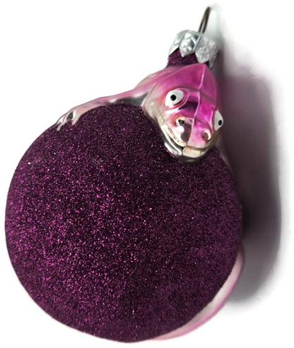 Patricia Breen Chameleon Fuchsia Glittered Christmas Ornament Milaegers 99049