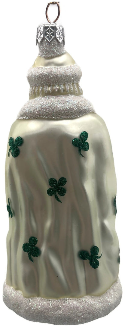 Patricia Breen Santa of the North Green Shamrocks St. Patrick's Ornament 97434