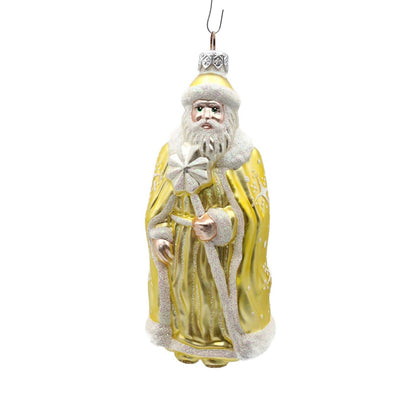 Patricia Breen Santa of the North Citrine Snowflakes Christmas Ornament 97430