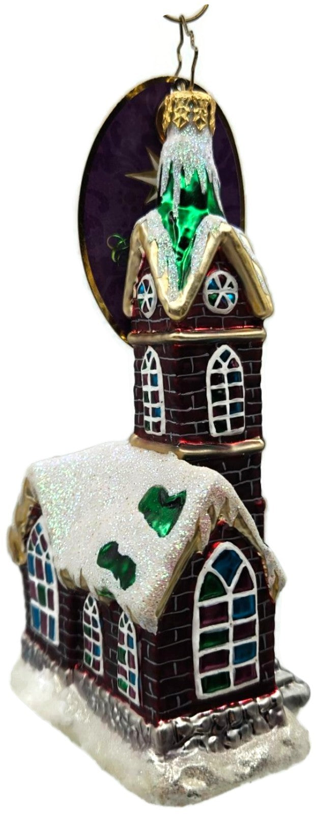 Christopher Radko A Place To Pray Church Glass Christmas Tree Ornament 10169503
