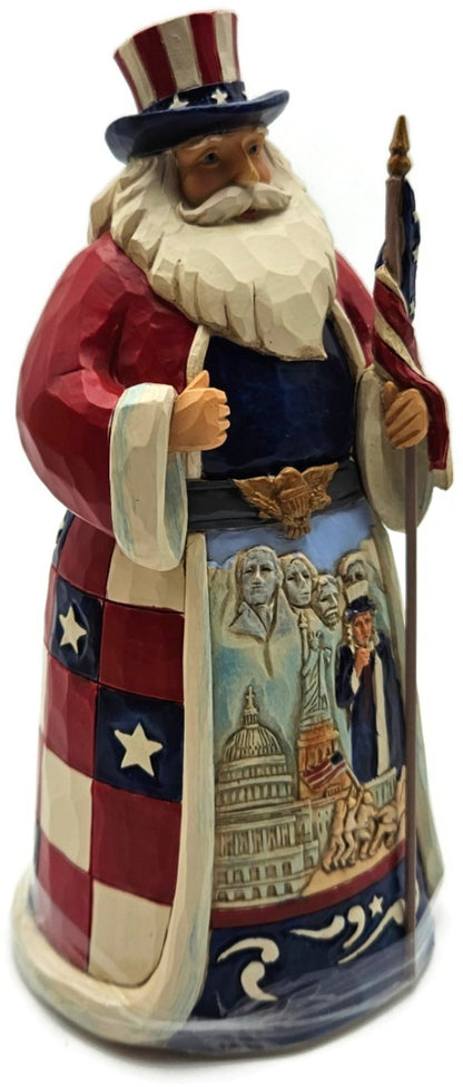 Jim Shore Star Spangled Santa Heartwood Creek Enesco Patriotic Holiday Figurine2