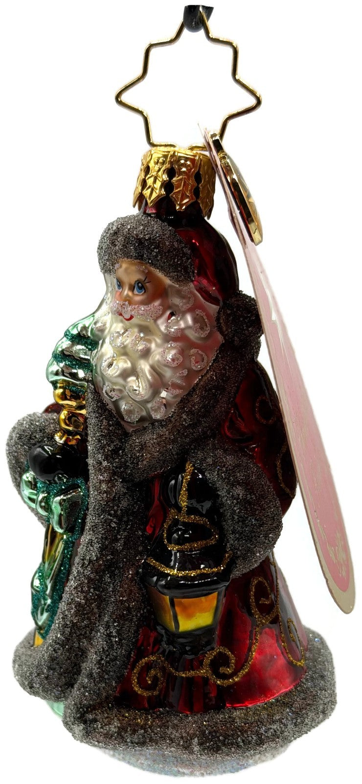 Christopher Radko Traveling Father Christmas Gem Santa Claus Ornament 10202417