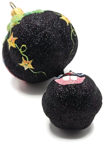 Patricia Breen Soaring Spirits Black Pumpkin Ghosts 2-Pc Halloween Ornament 25638