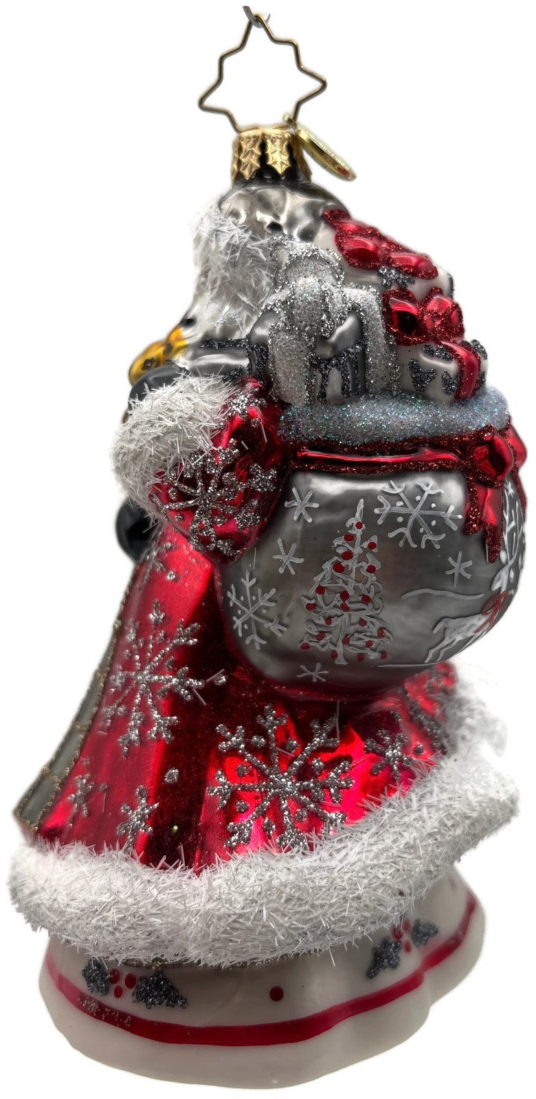 Christopher Radko Winter Splendor Santa Glass Christmas Tree Ornament 10217401