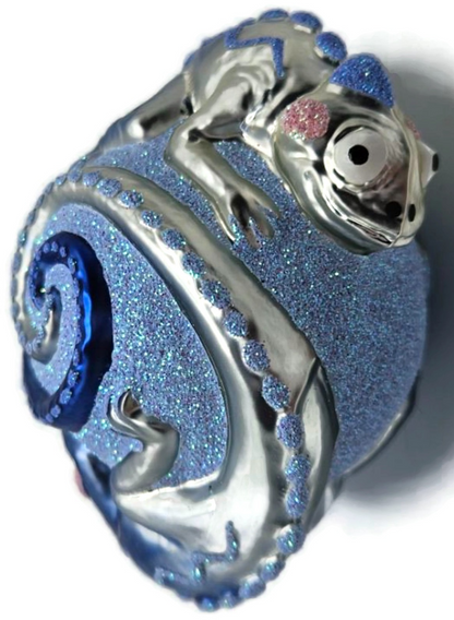 Patricia Breen Once Again for James Blue Chameleon Christmas Tree Ornament 26679