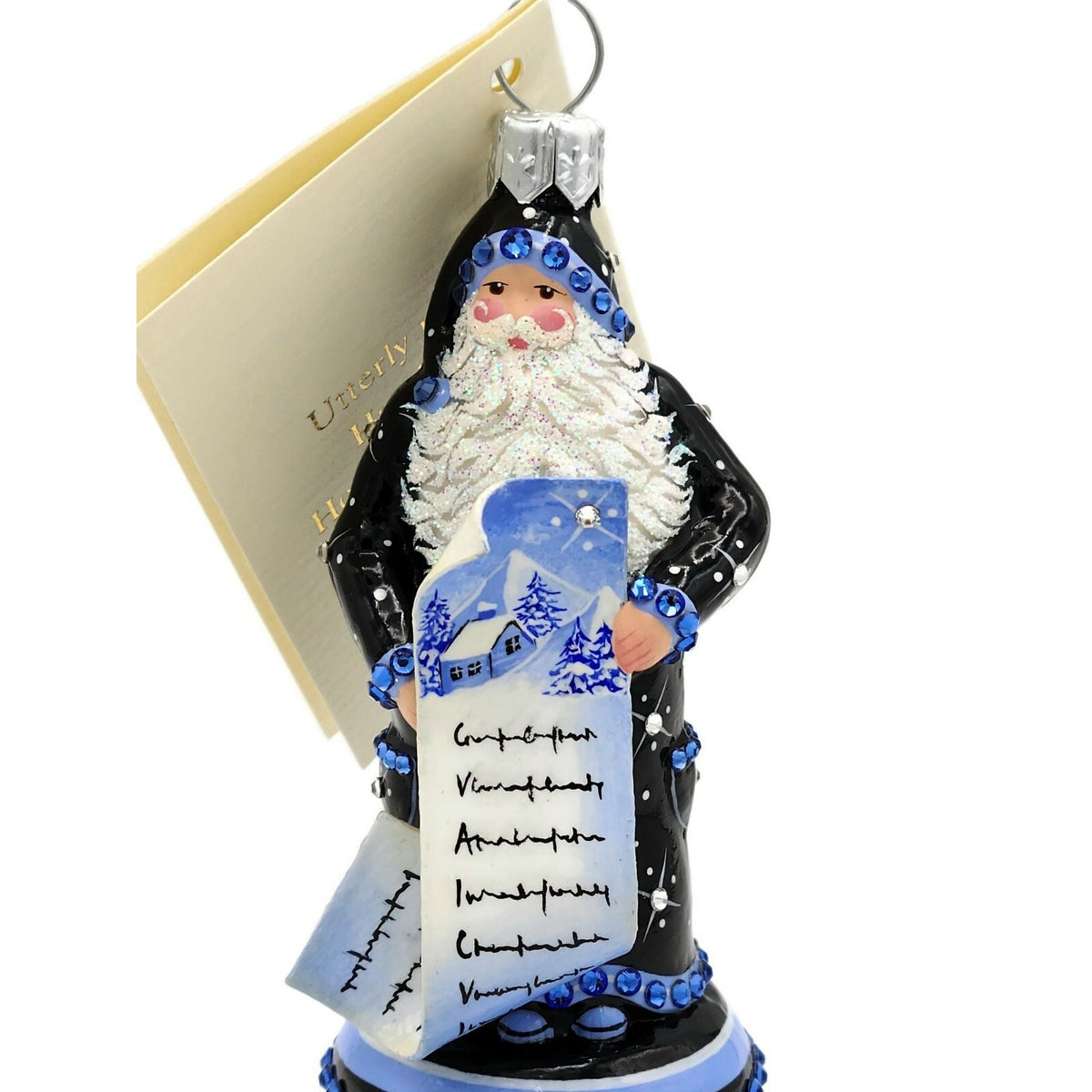 Patricia Breen Checking it Twice Russian Sojourn Santa Christmas Ornament 34601