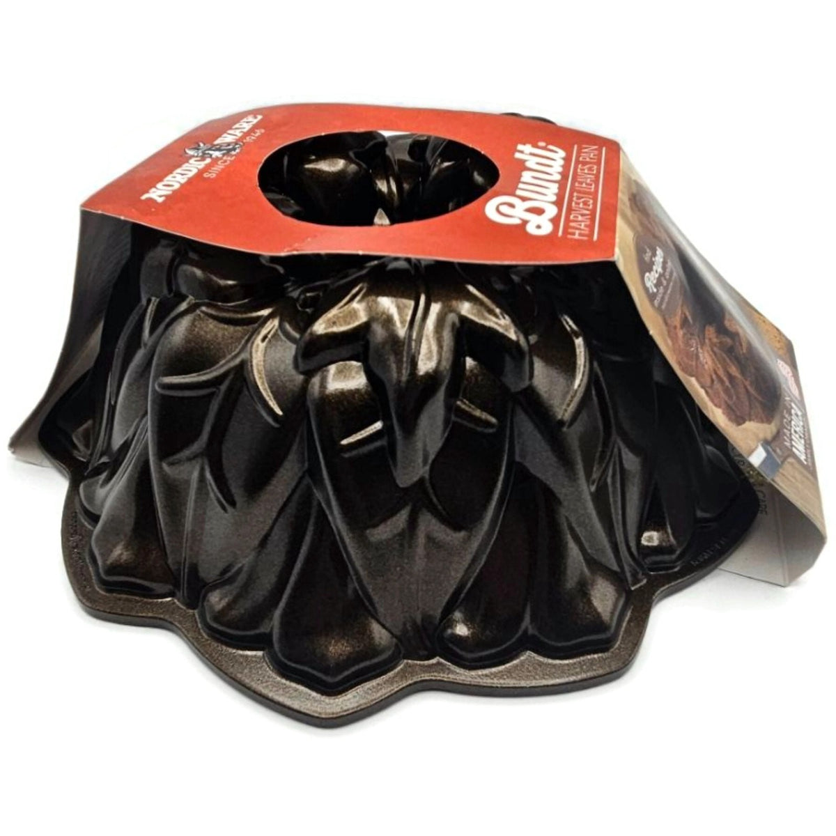 Nordic Ware Bundt Harvest Leaves Cake Pan Non Stick 9 Cup Heavy Cast Aluminum3