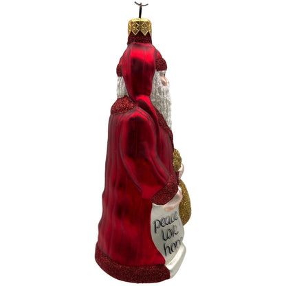 Patricia Breen Gift of the Season Red Gold Santa Claus Christmas Ornament 98147