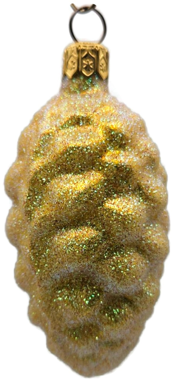 Patricia Breen Walk in the Woods Spruce Cone Yellow Christmas Ornament 96517