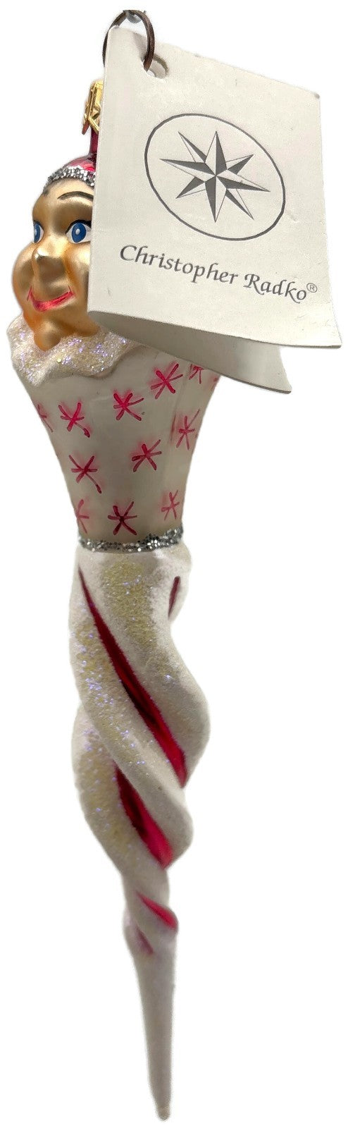 Christopher Radko Jack Frost Jr Red Icicle Christmas Ornament 1998 98-265-06